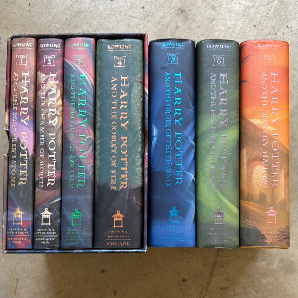 Scholastic Harry Potter Book Collection with Colorful Covers